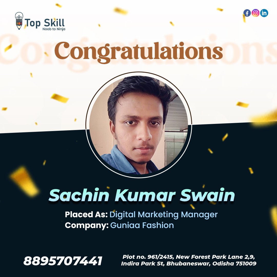 Sachin kumar swain testimonial